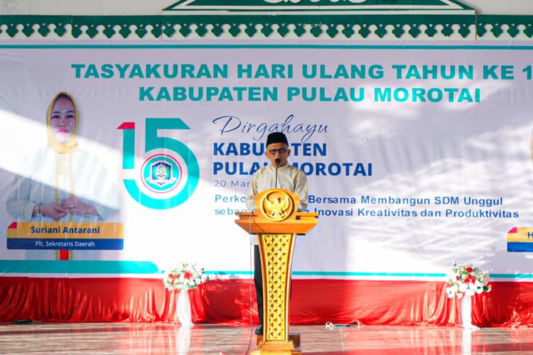 Refleksi HUT ke-15 Kabupaten Morotai, Ini Harapan Pj Bupati M Umar Ali 