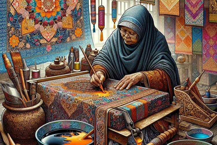Art of Batik Making at Kauman Batik Village in Solo