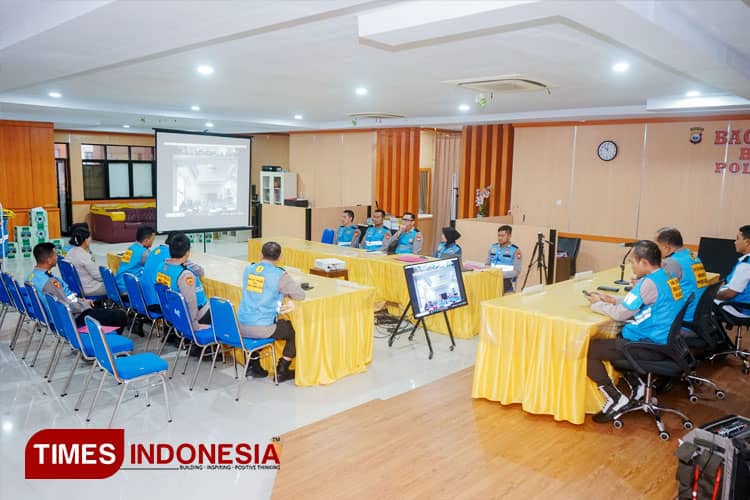 Polda Malut Ikuti Sumpah Integritas Peserta Seleksi PKA 2024 via Daring