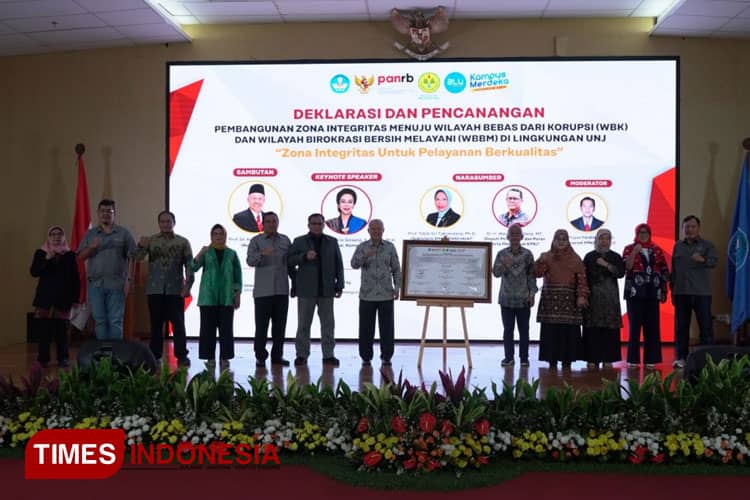 Deklarasi dan Pencanangan Pembangunan Zona Integritas Menuju WBK dan WBBM  Lingkungan UNJ