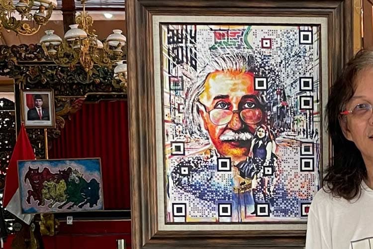 Pamer QR Art Einstein, Cipta Rasa Tak Kan Tergeser Teknologi Digital 