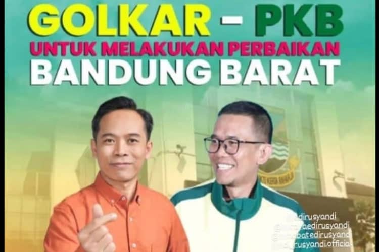 Edi Rusyandi-Unjang Asari ke KPU Besok, Pilkada Bandung Barat Jadi Pertarungan Putra Daerah Vs Artis