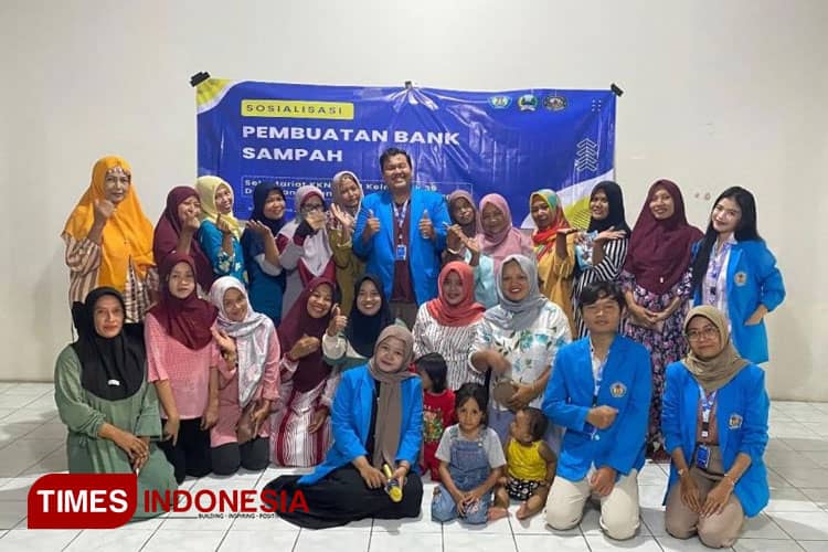 Kelompok KKN-T PM 39 Unipma Sukses Adakan Program Bank Sampah di Banjarpanjang