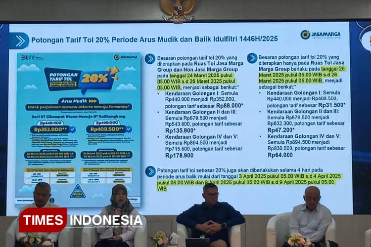 Masyarakat yang Mudik Lebaran 2025 Akan Nikmati Diskon Tarif Tol Lebih Lama
