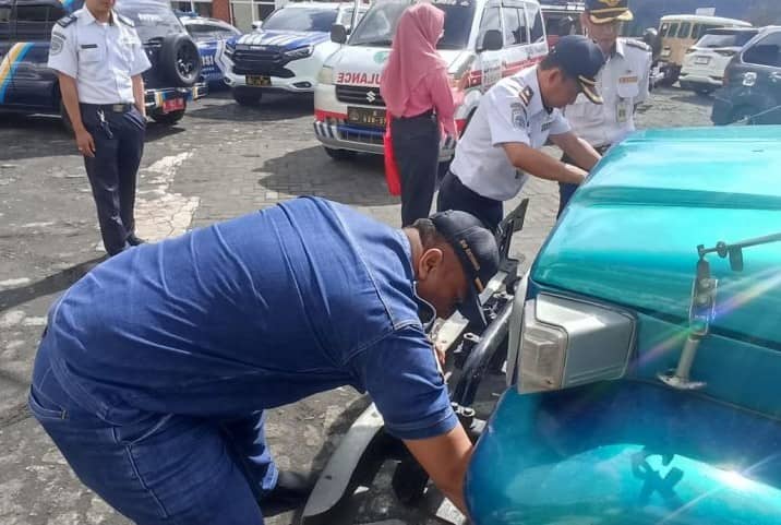 Dishub-Satlantas Gelar Ramp Check Angkutan Wisata Bromo