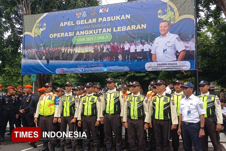 KAI Daop 8 Surabaya Gelar Pasukan Angkutan Lebaran