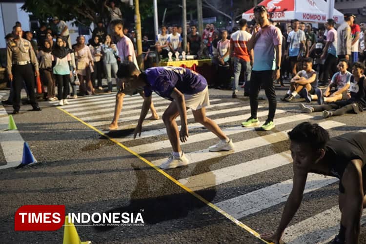 Cegah Kenakalan Remaja, Polres Banjarnegara Gelar Speed Run 100 M