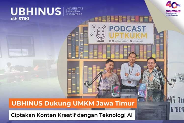 UBHINUS Dukung UMKM Jawa Timur Ciptakan Konten Kreatif dengan Teknologi AI