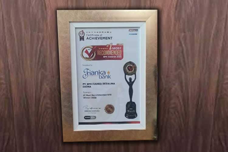 ACHIEVEMENT: PT. BPR Fianka Rezalina Fatma Raih Penghargaan BPR Paling Direkomendasikan Tahun 2025