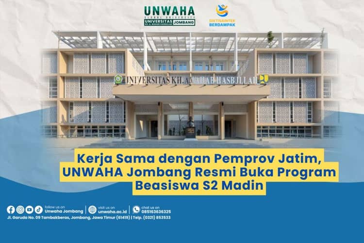 Kerja Sama dengan Pemprov Jatim, UNWAHA Jombang Resmi Buka Program Beasiswa S2 Madin