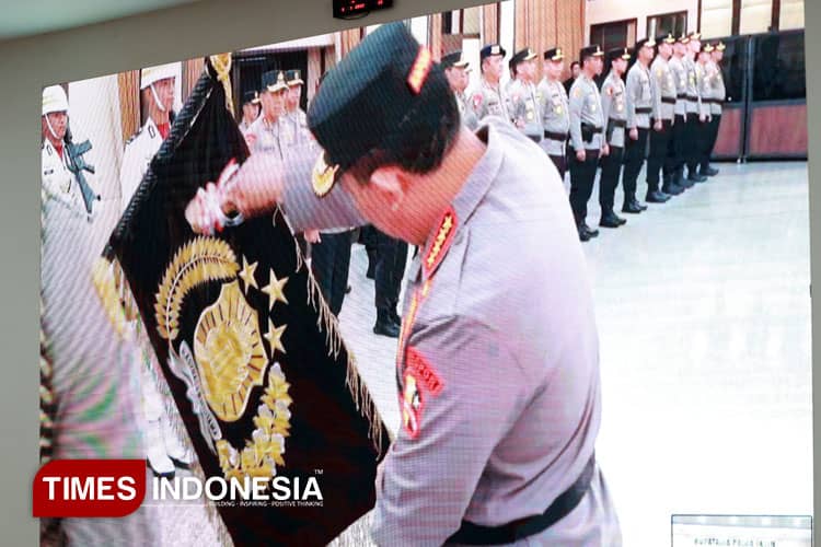 Polda Jatim Ikuti Upacara Nasional Pemuliaan Nilai Tribrata Sambut Hari Bhayangkara ke-79