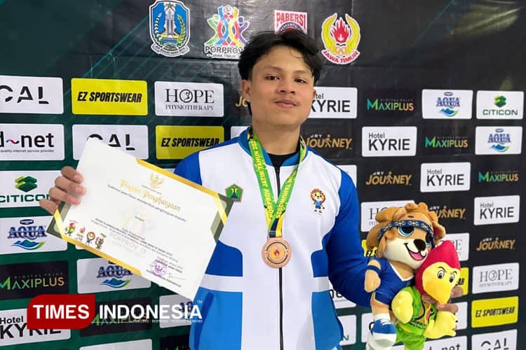 Mahasiswa Teknik Mesin UNISMA, Wahyu Aji Saputra, Raih Medali Perunggu di Porprov IX Jatim 2025