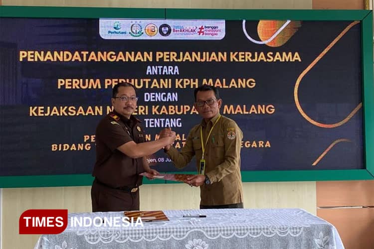Perhutani KPH Malang Teken MoU dengan kejaksaan Negeri Kabupaten Malang