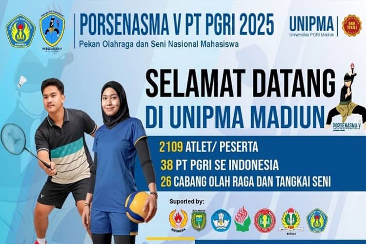 Keren, Unipma Madiun Jadi Tuan Rumah PORSENASMA V PT PGRI 2025, Ini Jadwalnya