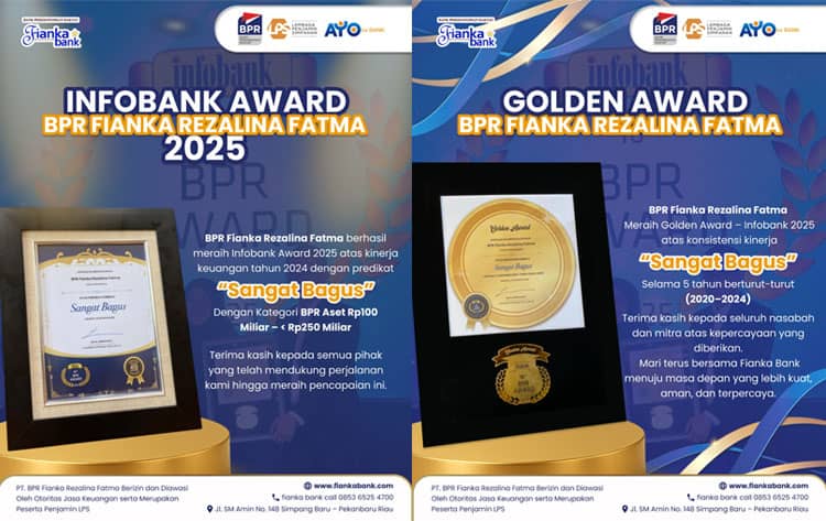 BPR Fianka Rezalina Fatma Meraih  2 Penghargaan Bergengsi Pada Event Info Bank Award 2025