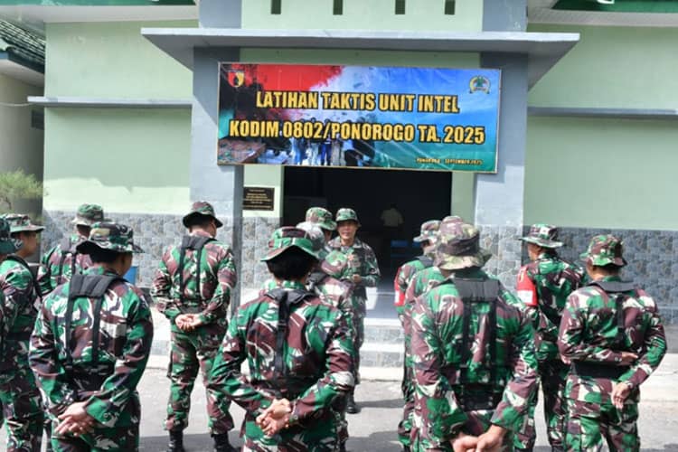 Kodim Ponorogo Gelar Latihan Taktis Untuk Unit Intel