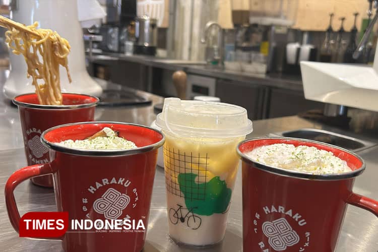 Sensasi Kuliner Unik Ramen Cappuccino Hadir di Haraku Ramen Jokopi Surabaya