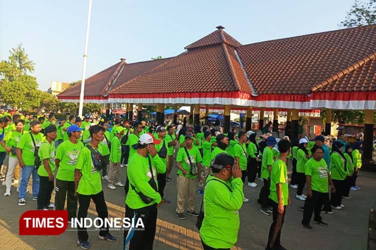 Senam Bersama GERKATIN Warnai Peringatan Hari Jadi Kabupaten Pasuruan