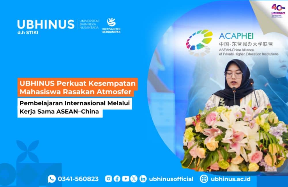 UBHINUS Malang Perkuat Kesempatan Mahasiswa Rasakan Atmosfer Pembelajaran Internasional 
