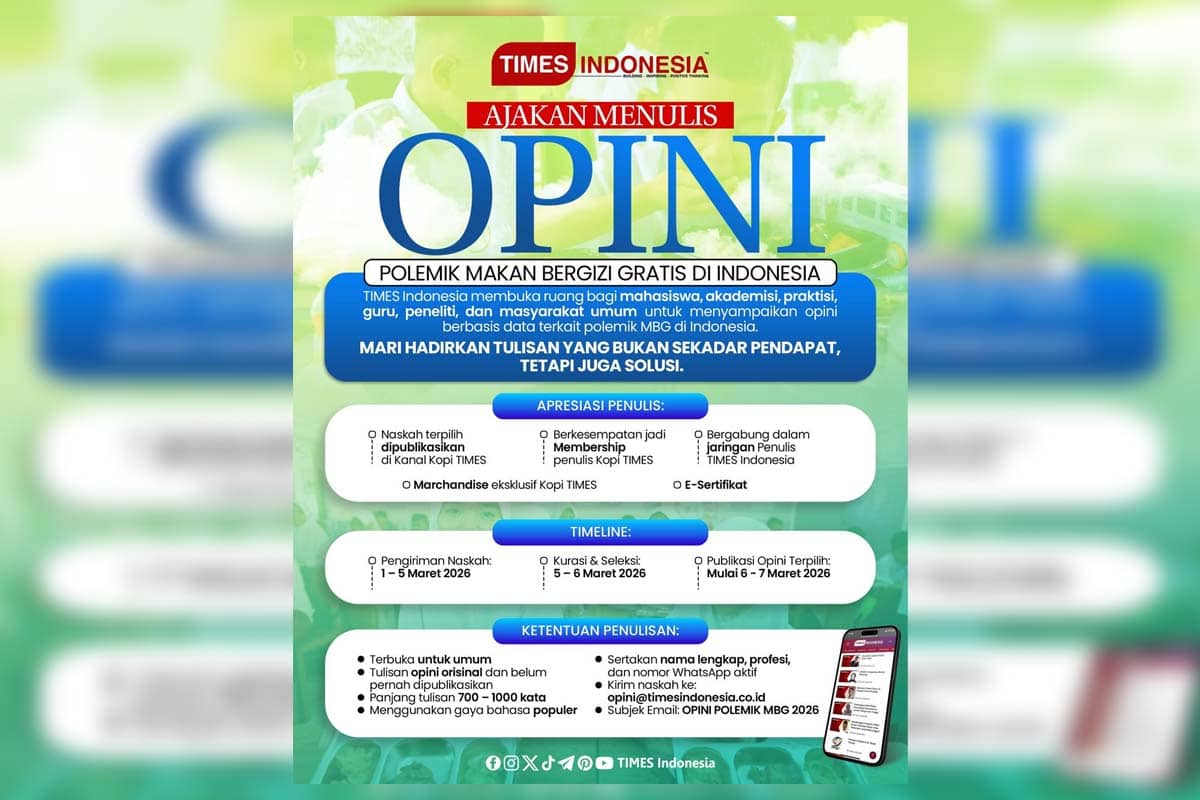 Kopi TIMES Himpun 187 Penulis Bahas Polemik MBG, TIMES Indonesia Tetapkan Tiga Opini Terbaik