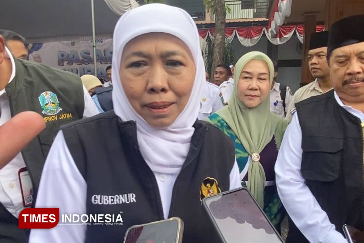Gubernur Khofifah Pastikan Stok Pangan Aman Jelang Idul Fitri