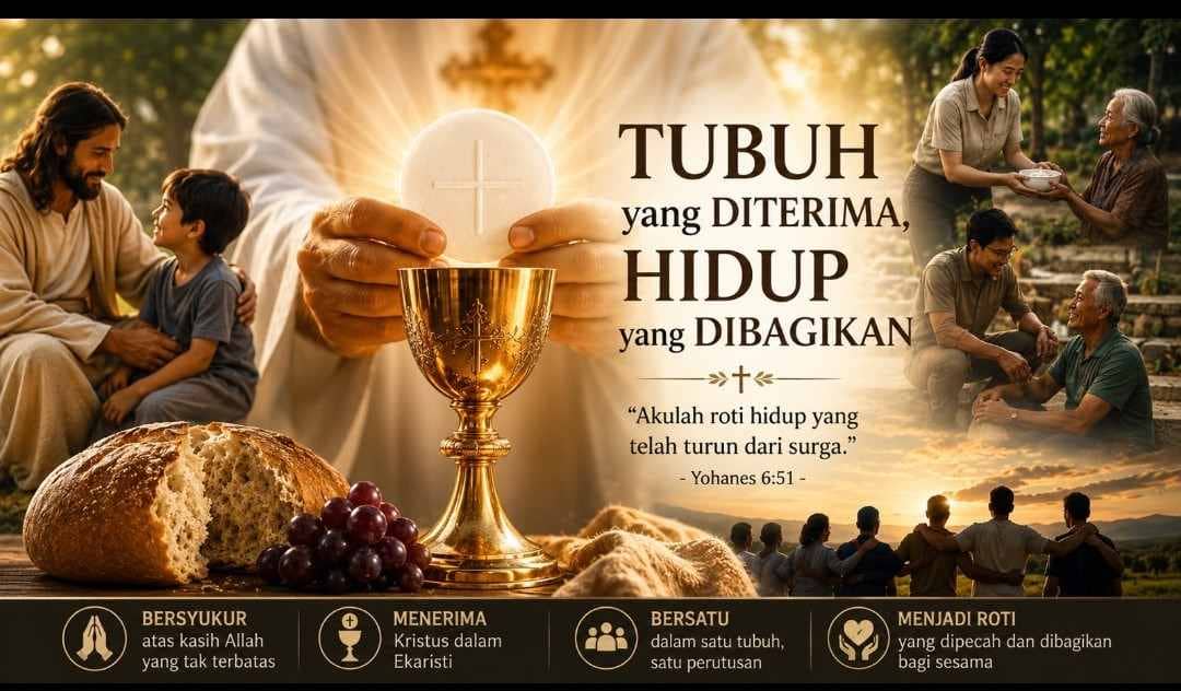 Tubuh yang Diterima, Hidup yang Dibagikan Fetured Image