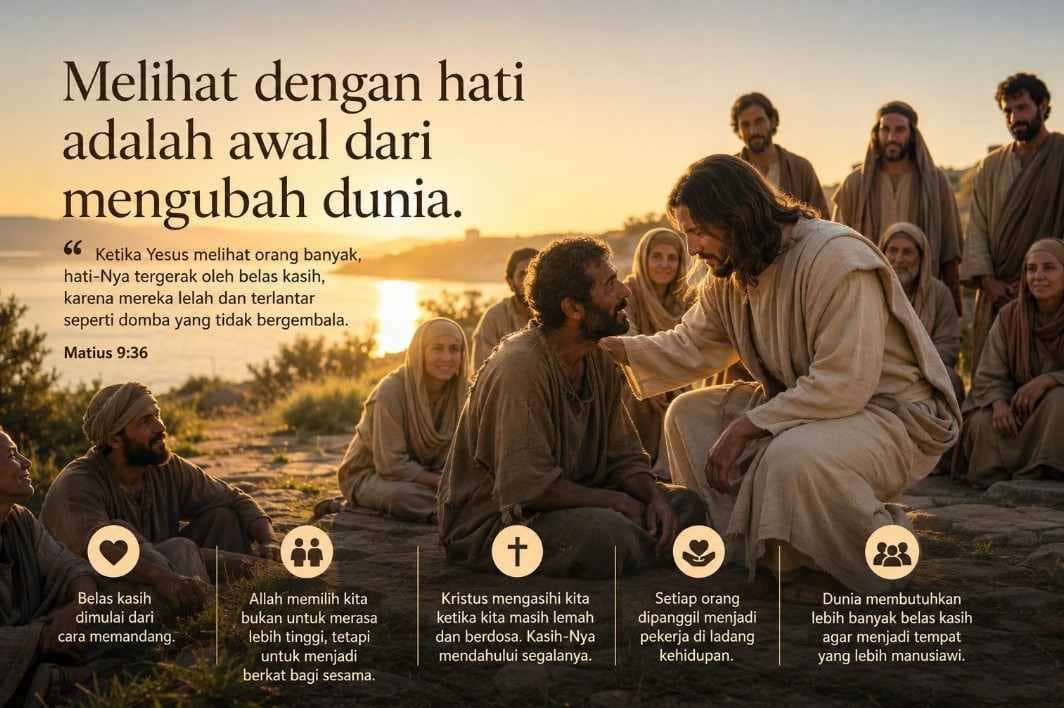 Melihat dengan Hati Adalah Awal dari Mengubah  Dunia Fetured Image