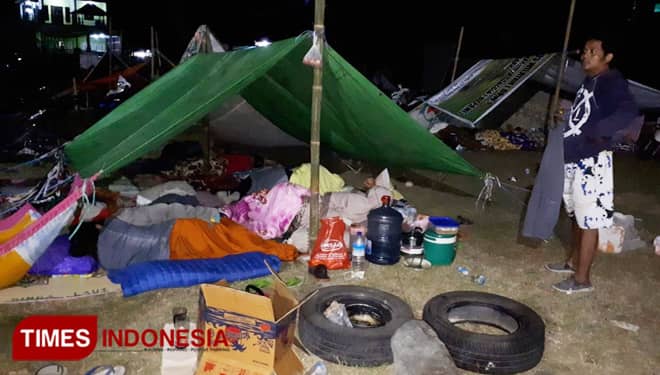Ribuan Pengungsi Asal Kampung Banjar Ampenan Bukan Korban Gempa tapi Korban Isu Tsunami
