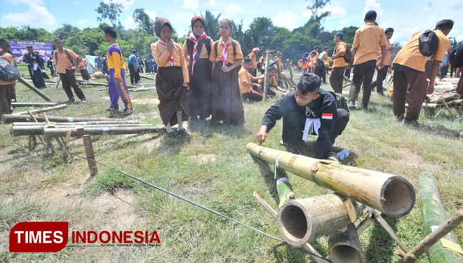 Warga Desa Sijang, Sambas Pecahkan Rekor MURI Kategori Meriam Bambu Terbanyak
