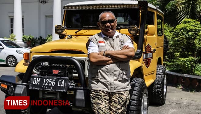 Kepada Tim Ekspedisi Gubernur, Rusli Habibie Tunjukkan Hobi Offroad untuk Blusukan