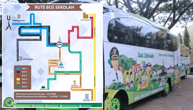 Ini Rute Bus Halokes yang Dirilis Pemkot Malang