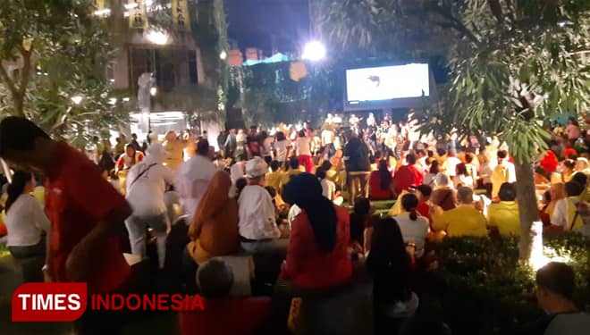 Gelar Nobar Debat Pilpres 2019 Jilid 5, Relawan GoJo Juga Rayakan Hari Jadi Pertama