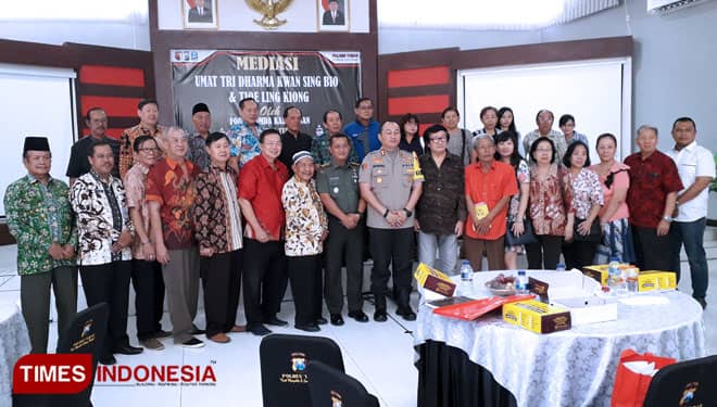 Kapolres Pimpin Mediasi, Masalah Kepengurusan Kelenteng Tuban Menuju Titik Temu