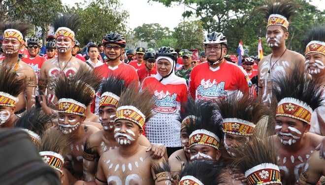Ngontel Bareng Jogo Jawa Timur, Gubernur Khofifah Ingatkan Persatuan dan Kesatuan