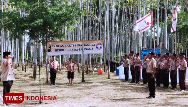 Perkemahan Karang Pamitran Cabang Gianyar, Jadi Wadah Bertukar Pengalaman Pembina Pramuka
