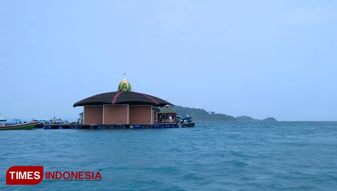 Masjid Al-Aminah, a Floating Mosque at Sari Ringgung Beach