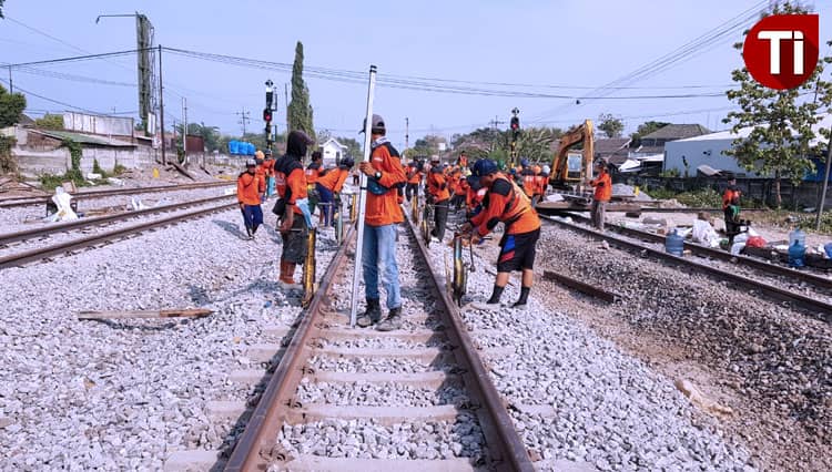 Jalur Ganda Kereta Api Hampir Rampung, PT KAI Daop 7 Madiun Lakukan Uji Kelayakan