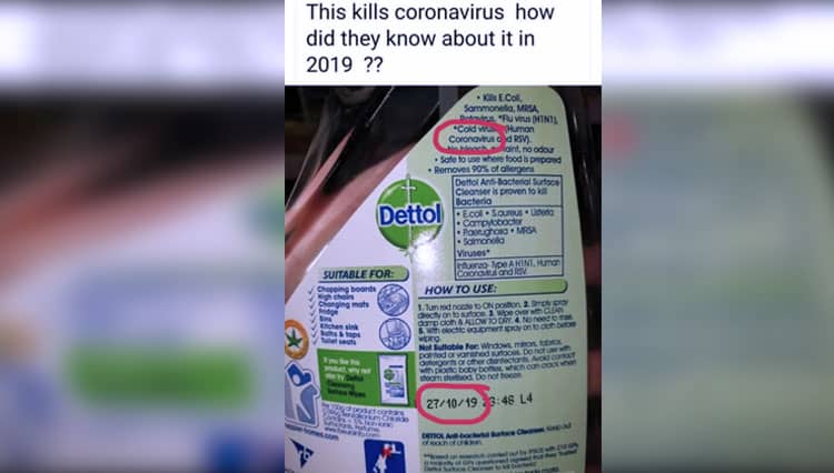 [CEK FAKTA] Produk Cairan Antiseptik Dettol Dapat Membunuh Virus Corona  