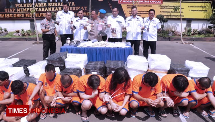 Polrestabes Surabaya Gulung Sindikat Pengedar Pil Koplo