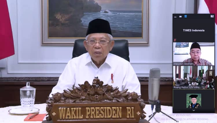 Wapres RI KH Ma'ruf Amin Bangga UIN Malang Jadi Pelopor Ekonomi Syariah