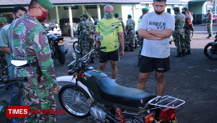 Motor Tua Tahun 90-an Jadi Sorotan Tim Pemeriksa Kodim 0702 Purbalingga
