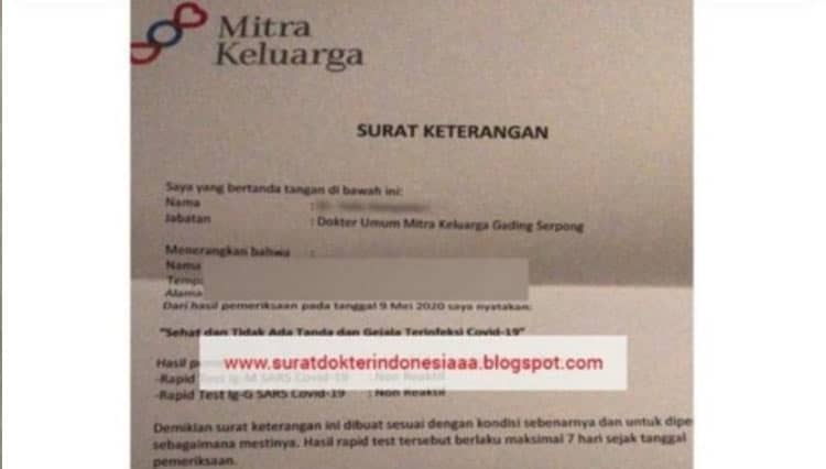 RS Mitra Keluarga Depok Dicatut untuk Jual-Beli Surat Sehat Covid-19 