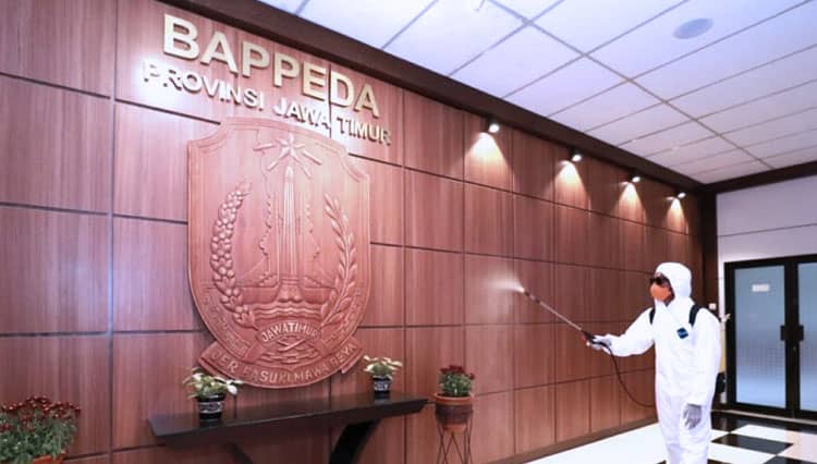 Pasca Jadi Episentrum Covid-19, Kantor Bappeda Jatim Belum Lockdown