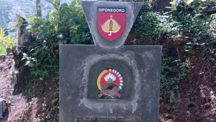 Arti Lambang Kodam IV Diponegoro dan Korem 071 Wijayakusuma di Prasasti TMMD Banyumas