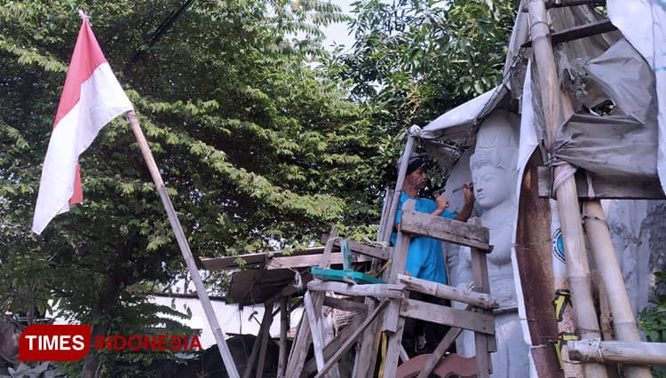 Kerajinan Patung Trowulan Tetap Bertahan Meski ada Pandemi