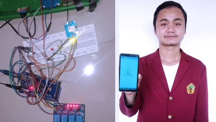 Mahasiswa Untag Surabaya ini Rancang Sistem Pengaman Motor dengan Android
