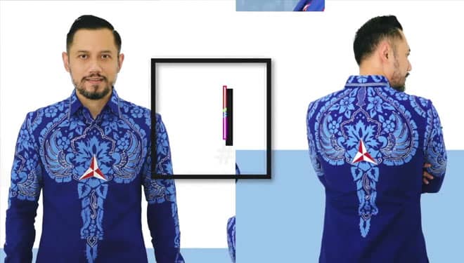 Ini Desain Keren Seragam Partai Demokrat yang Baru Diluncurkan AHY