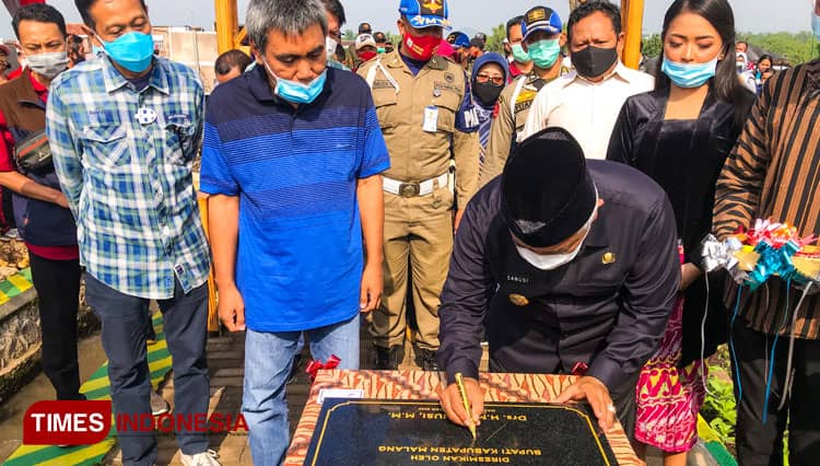 Tingkatkan Imun Tubuh, NK Cafe Bersama Dua Desa Bangun Jogging Track