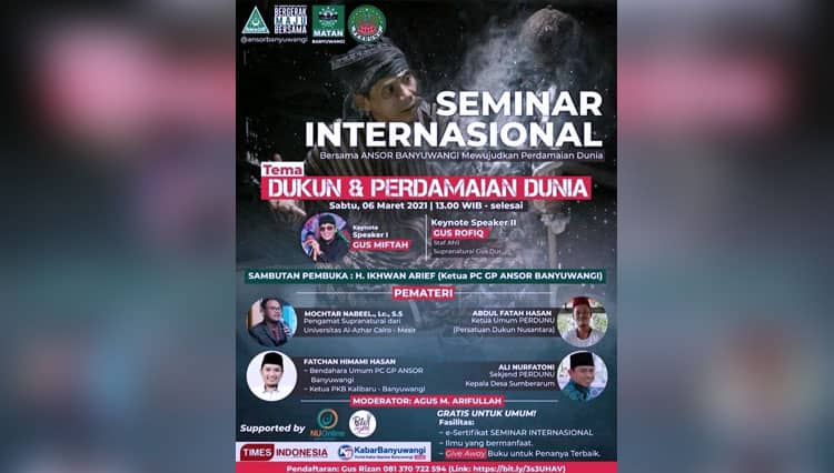 Ada Logo Ansor, Matan Banyuwangi dan Perdunu di Flyer Seminar Dukun