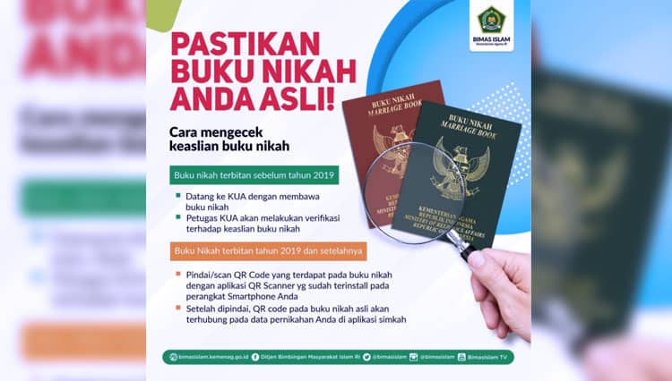 Kemenag RI: Waspada yang Palsu Beredar, Inilah Ciri-Ciri Buku Nikah Asli